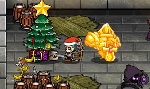 《失落城堡》圣诞版本逗趣更新，拿圣诞树打怪兽！