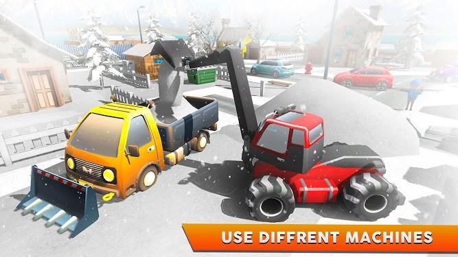 抢雪挖掘机3D模拟中文版