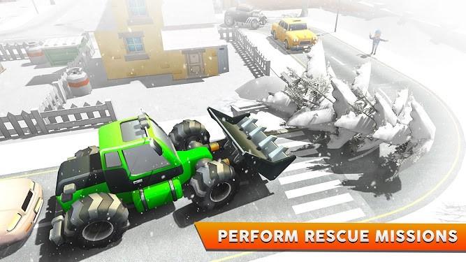抢雪挖掘机3D模拟中文版
