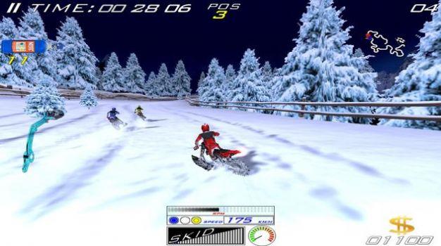 雪地极限自行车游戏