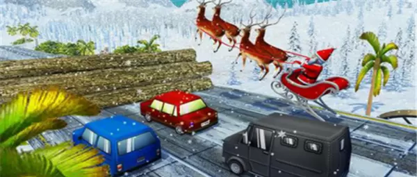 圣诞童车比赛