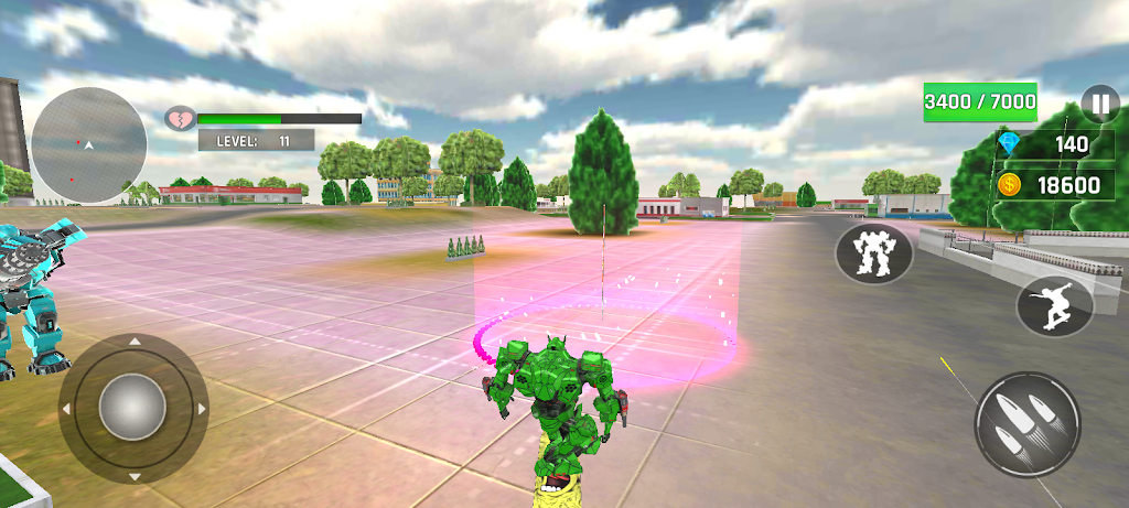 绿色变形机器人大冒险最新版游戏截图