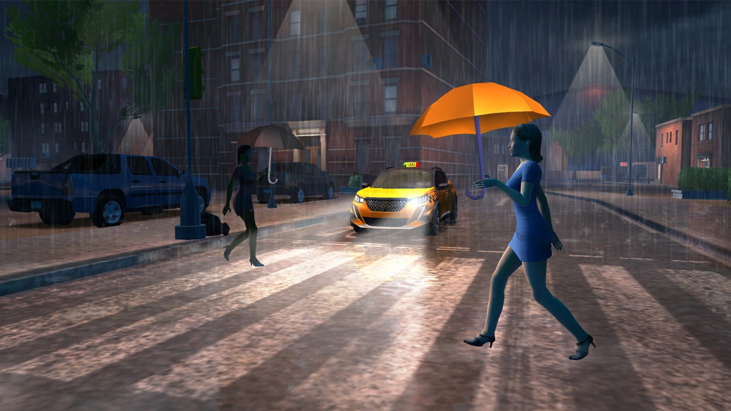 出租车开车模拟游戏截图