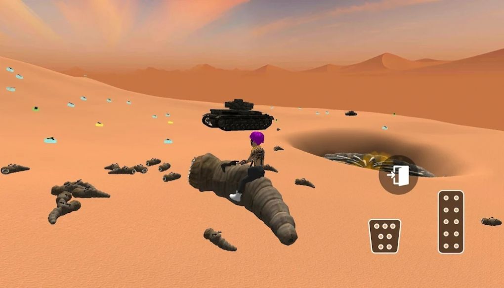 沙漠沙丘机器人游戏截图